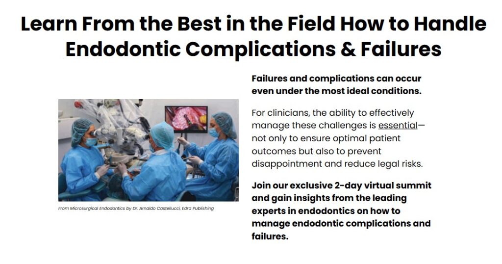 Learn how to handle endodontics complications & failures